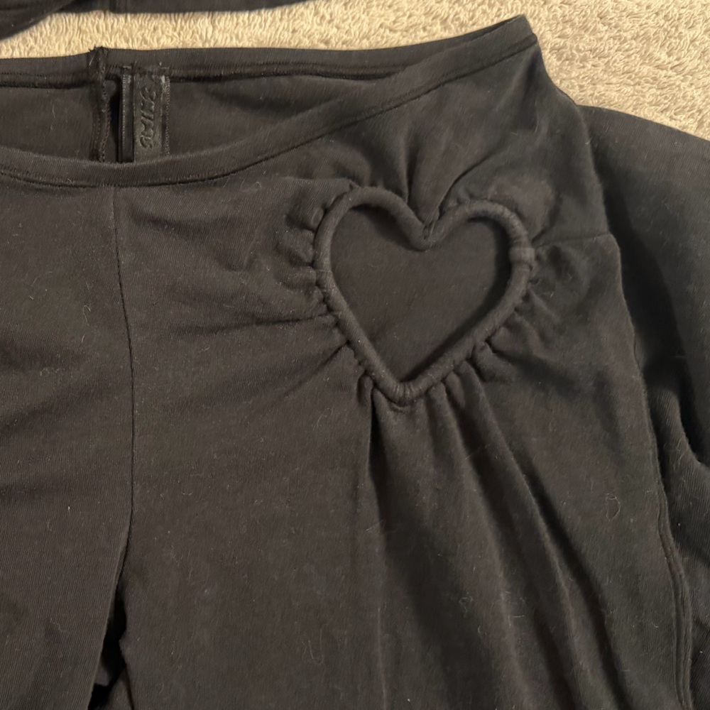 SKIMS - Valentines Heart Cotton Blend Jersey Set Small Top & XS Pants - Picture 9 of 11